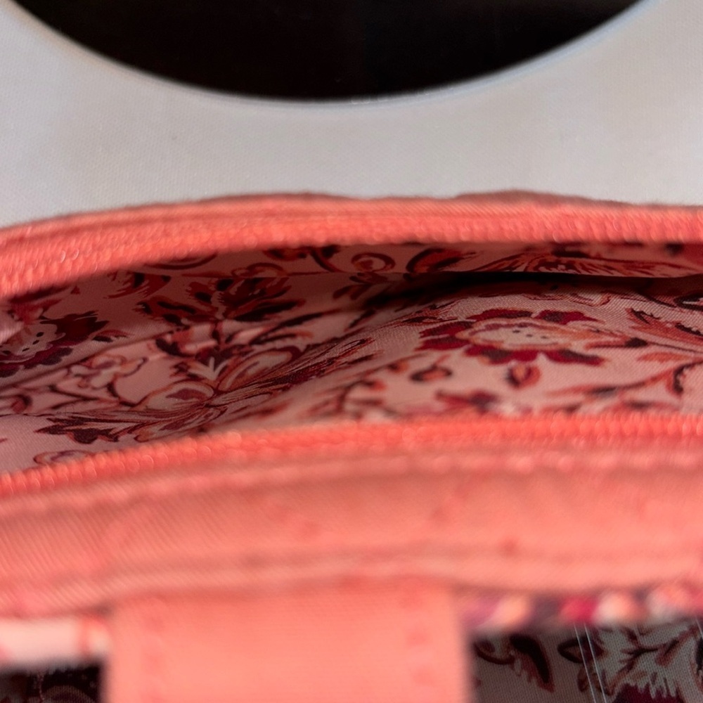 Vera Bradley Cotton Finley Wallet with RFID Protection, Terra Cotta Rose - Picture 5 of 11